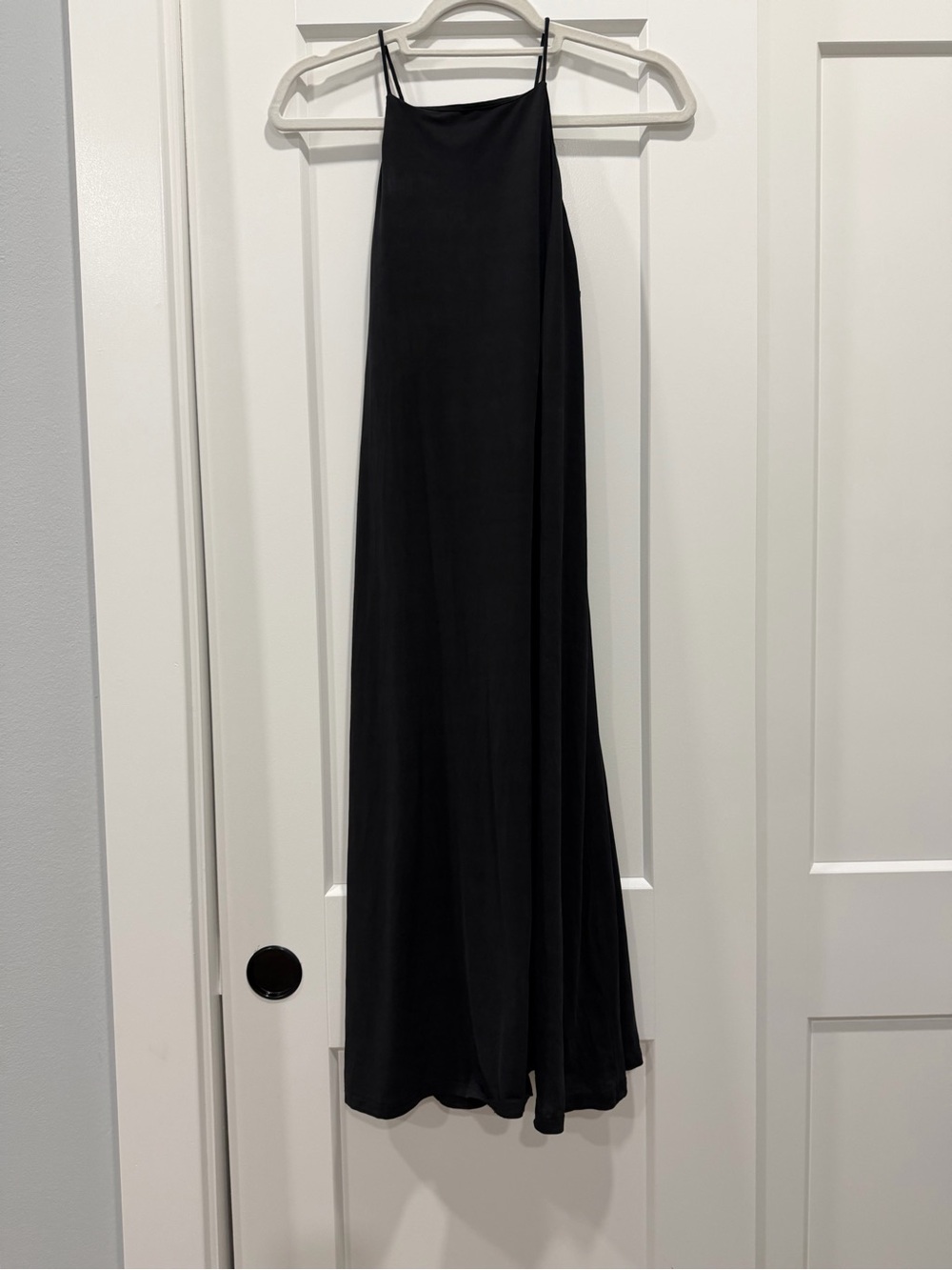 & Other Stories | Black Midi Slip High Neck Dress (size US 4)